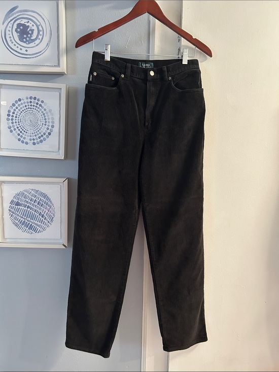 Lauren Ralph Lauren Pants - Lauren Ralph Lauren Vintage Black Corduroy High-Rise Boyfriend Pants Size 10